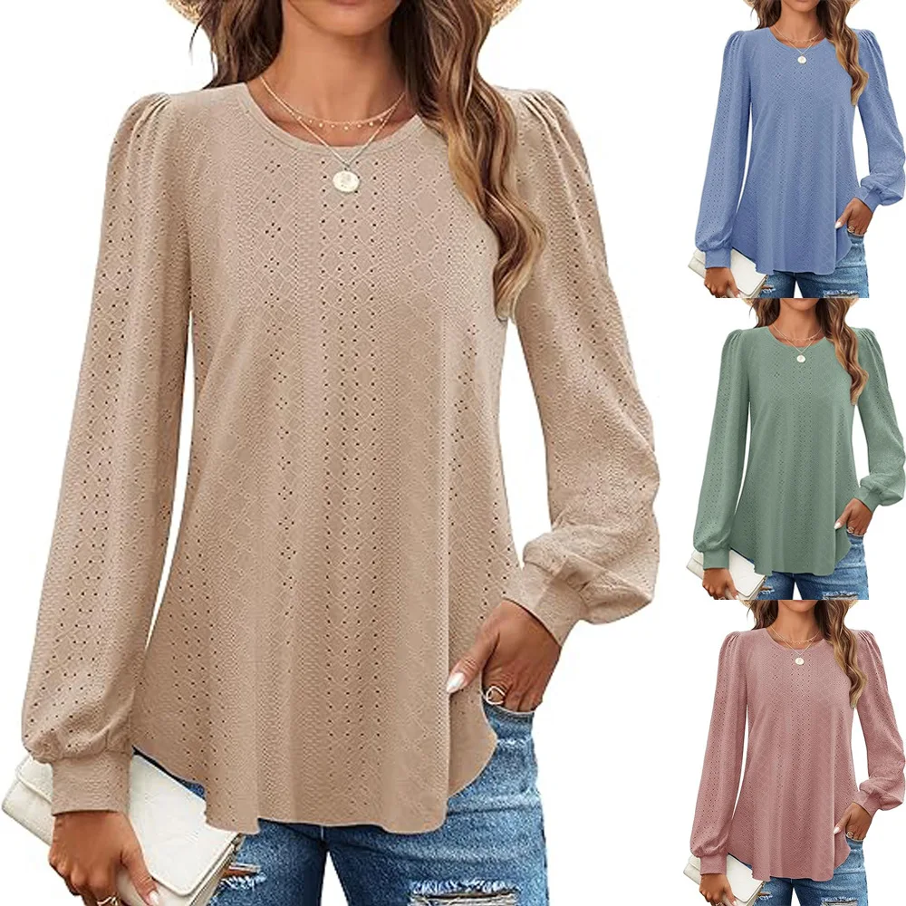 Y2K Spring/Fall Women's Long-Sleeve Cutout Top Round Neck Solid Color Loose-Fit Casual Bell-Sleeve Shirt Trendy Outfit Wear
Y2K Spring/Fall Women's Long-Sleeve Cutout Top Round Neck Solid Color Loose-Fit Casual Bell-Sleeve Shirt Trendy Outfit Wear