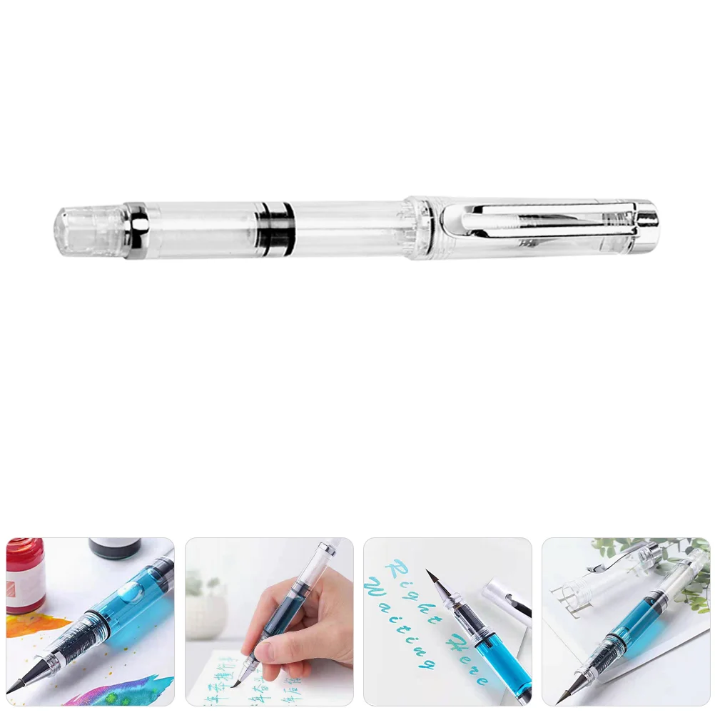 Fountain Pen Style Flexible Brush Pen Plastic Refillable Clear Ink Piston Fill Dual Function Calligraphy Tool for Adults
Fountain Pen Style Flexible Brush Pen Plastic Refillable Clear Ink Piston Fill Dual Function Calligraphy Tool for Adults