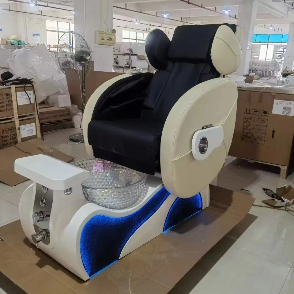 Modern Luxury Electric Reclining Pedicure Chair LED New Design for Nail Salon Spa Foot Care No Plumbing Massage Pedicure Chair
Modern Luxury Electric Reclining Pedicure Chair LED New Design for Nail Salon Spa Foot Care No Plumbing Massage Pedicure Chair