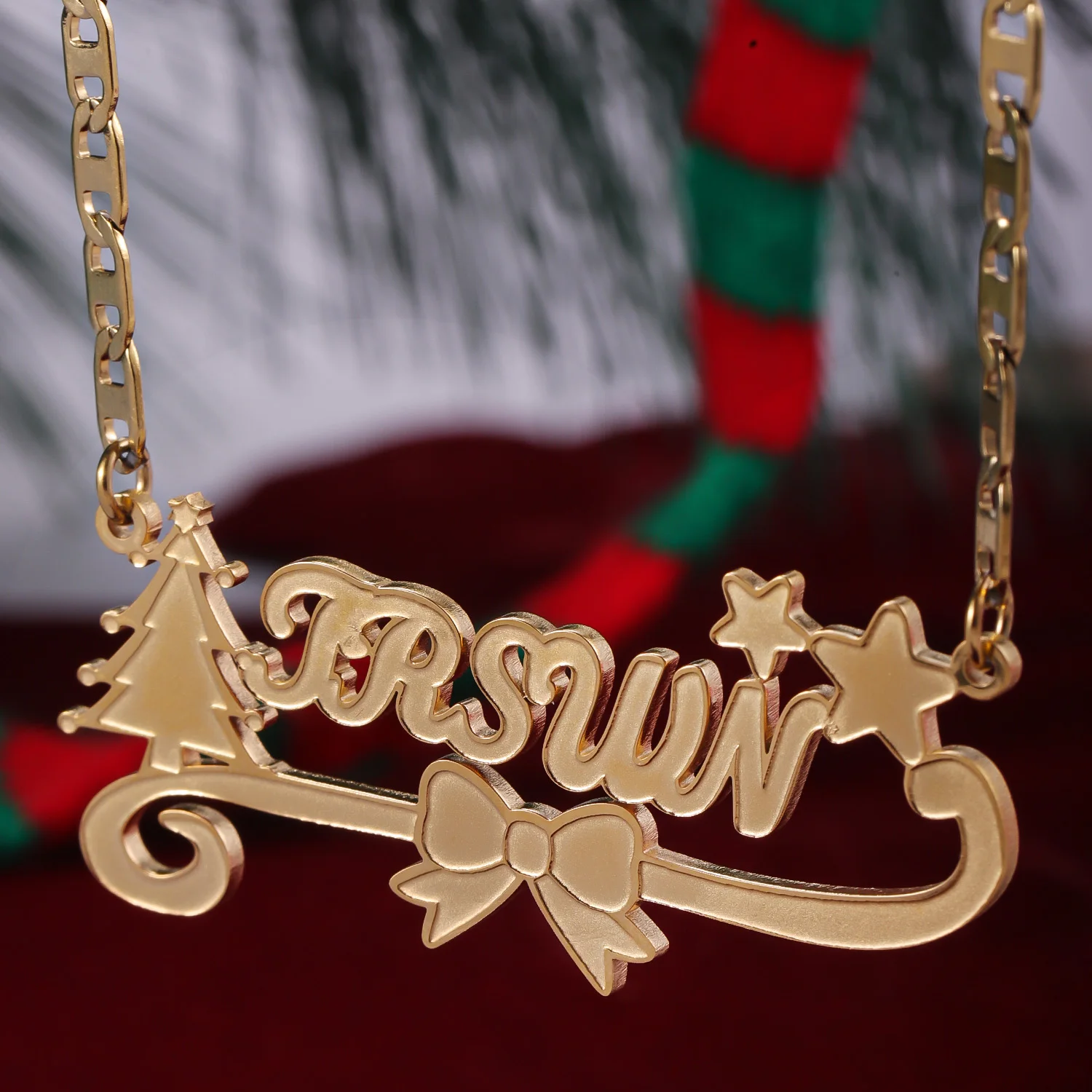Qitian Custom Name With Christmas Tree Necklace For Women Personalized 18k gold Plated Pendant Stars Christmas Gift 2025 Jewelry
Qitian Custom Name With Christmas Tree Necklace For Women Personalized 18k gold Plated Pendant Stars Christmas Gift 2025 Jewelry