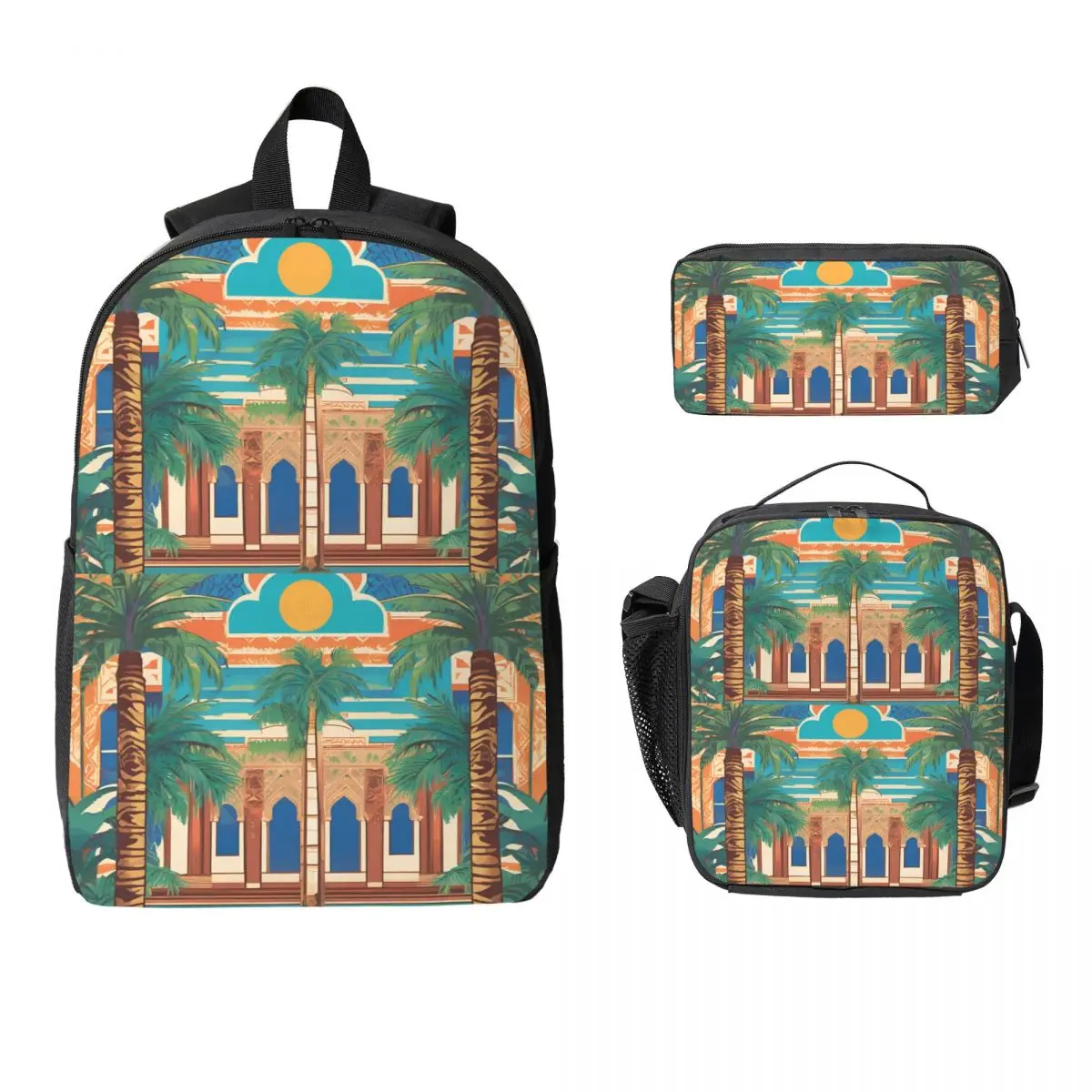 Palace Entrance Backpack Student Boys Girls BookBag School Bag Laptop Shoulder Bags 3ps Insulated Lunch Bag Pencil Case
Palace Entrance Backpack Student Boys Girls BookBag School Bag Laptop Shoulder Bags 3ps Insulated Lunch Bag Pencil Case