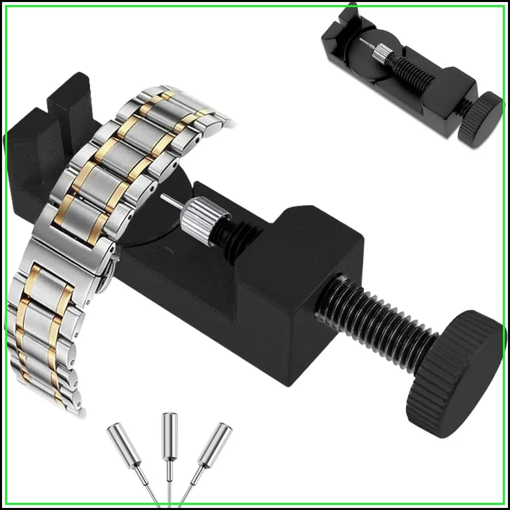 Watch Link Remover Kit: Metal Strap Repair Tool, Band Adjustment for Pins Replacement, Spring Bar, Resize Shortening Tool
Watch Link Remover Kit: Metal Strap Repair Tool, Band Adjustment for Pins Replacement, Spring Bar, Resize Shortening Tool