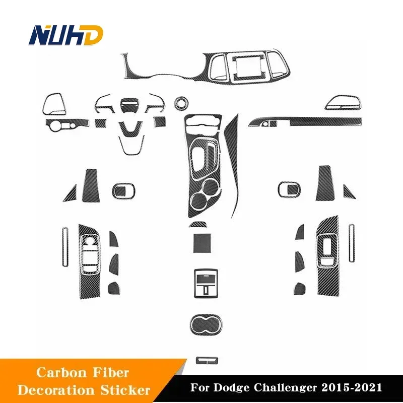 For Dodge Challenger 2015-2021 Black Carbon Fiber Car Interior Trim Cover Protector Patch Suit Kit All-car Stickers Accessories
For Dodge Challenger 2015-2021 Black Carbon Fiber Car Interior Trim Cover Protector Patch Suit Kit All-car Stickers Accessories