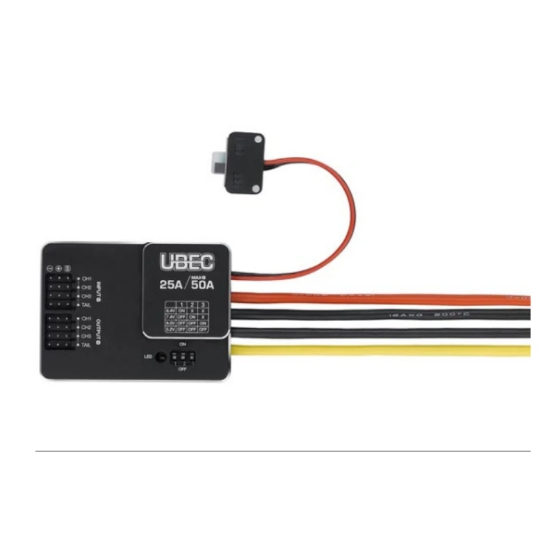 HOBBYWING 25A UBEC-HV(3-18S) High Current With Power Switch Adjustable Output (5.0V/6.0V/7.4V/8.4V)For RC Model
HOBBYWING 25A UBEC-HV(3-18S) High Current With Power Switch Adjustable Output (5.0V/6.0V/7.4V/8.4V)For RC Model