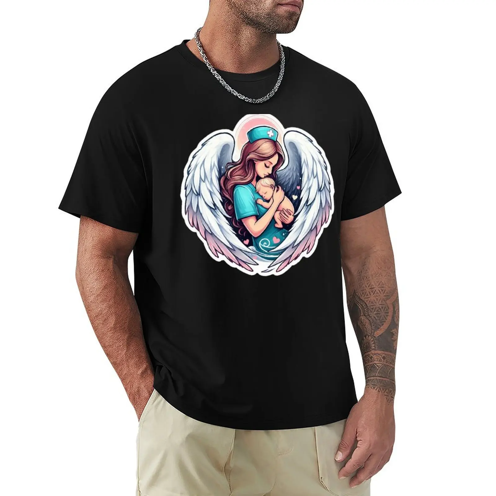 Guardian Angel T-Shirt Casual Light Summer Short Sleeve Top
Guardian Angel T-Shirt Casual Light Summer Short Sleeve Top