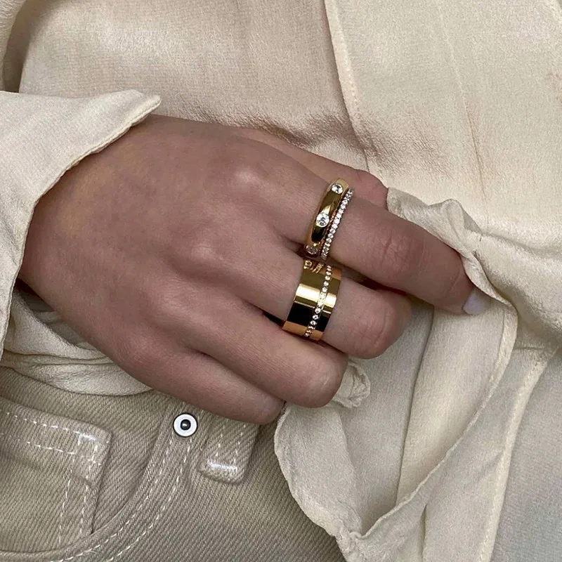 TUES stone wide band rings stainless steel rings for women minimalist simple dainty stainless steel jewelry non tarnish
TUES stone wide band rings stainless steel rings for women minimalist simple dainty stainless steel jewelry non tarnish