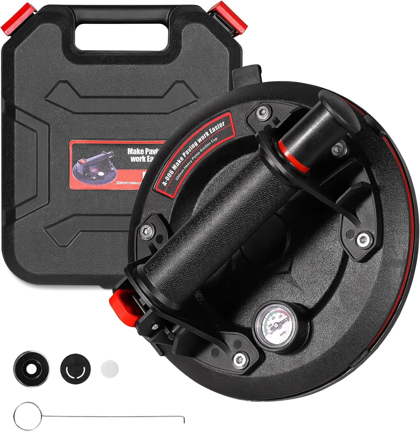 8-дюймовая промышленная присоска для стекла с манометром, грузоподъемность 662 фунта, для подъема крупноформатной плитки и гранита
8-дюймовая промышленная присоска для стекла с манометром, грузоподъемность 662 фунта, для подъема крупноформатной плитки и гранита