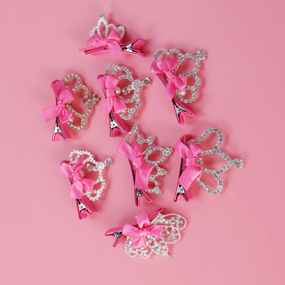 8pcs Pink Baby Girl Kids Bow Pearl Rhinestone Crown Tiara Hair Clips For Wedding Party Daily Wear Fashionable Crystal Gift Women
8pcs Pink Baby Girl Kids Bow Pearl Rhinestone Crown Tiara Hair Clips For Wedding Party Daily Wear Fashionable Crystal Gift Women