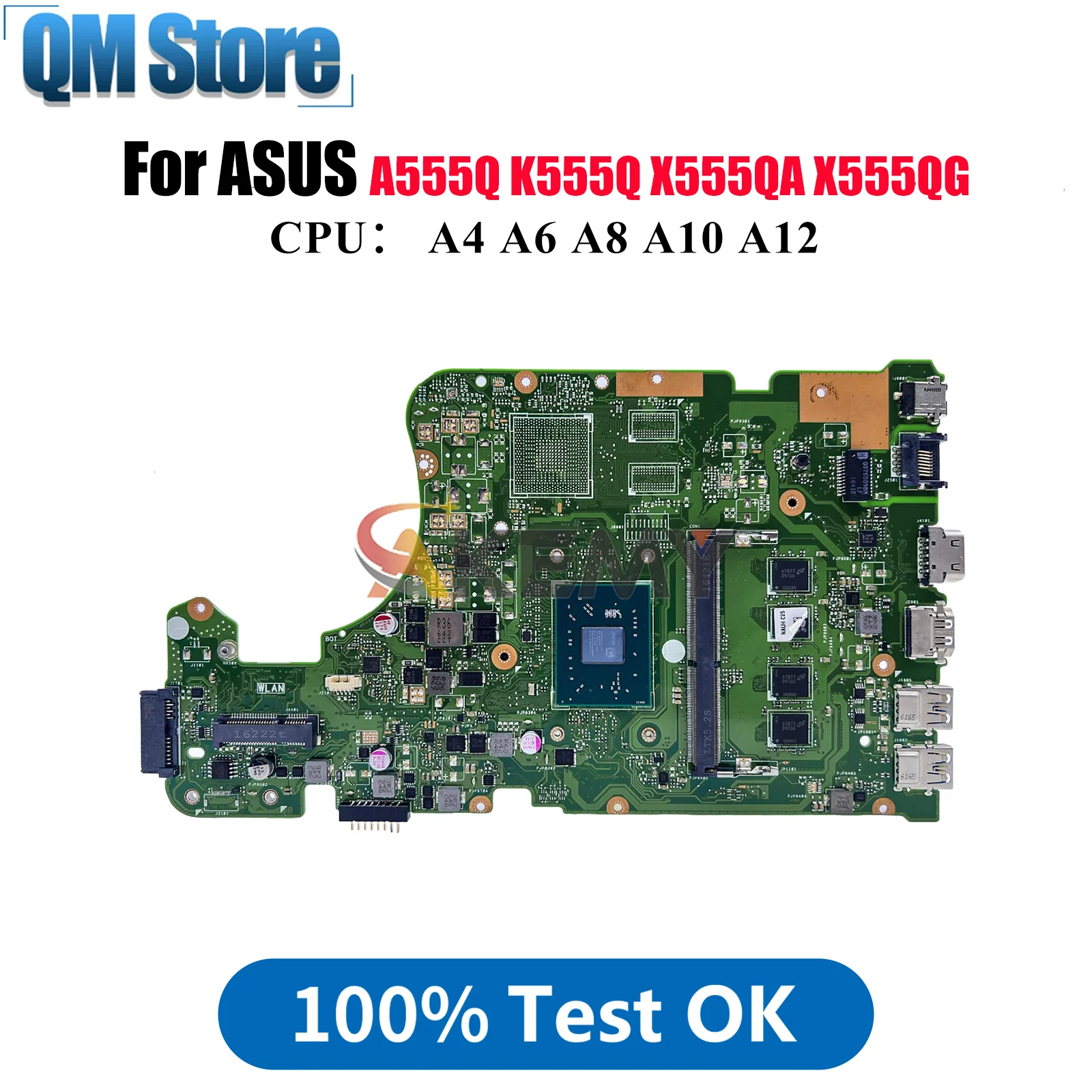 X555QA Материнская плата для ноутбука ASUS VivoBook X555QG K555Q X555QA X555Q A555Q Материнская плата с процессором A4 A6 A8 A10 A12 ОК быстрая доставка
X555QA Материнская плата для ноутбука ASUS VivoBook X555QG K555Q X555QA X555Q A555Q Материнская плата с процессором A4 A6 A8 A10 A12 ОК быстрая доставка