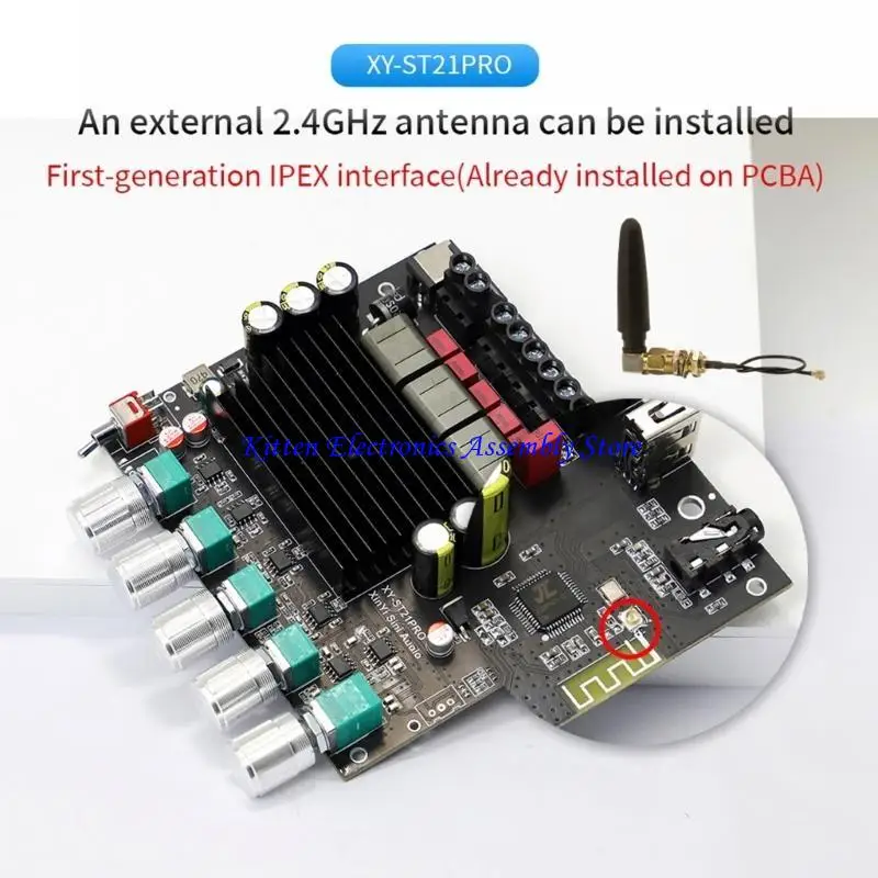 96GD 2x100W Wireless Digital Power Amplifier Board AUX Speaker 2.1CH Stereo Home Music Wireless Module
96GD 2x100W Wireless Digital Power Amplifier Board AUX Speaker 2.1CH Stereo Home Music Wireless Module