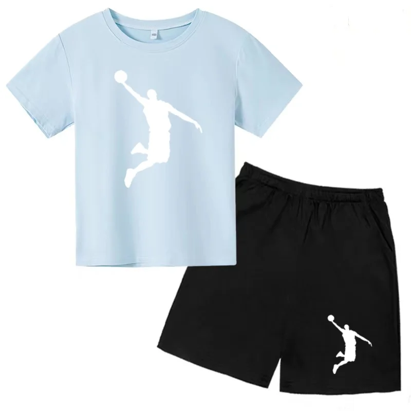 Kids New model Basketball Clothes Summer T-shirt+Shorts Two-piece Set Boy Girl 3-12Yrs Short-sleeved Casual Fashion Charming Set
Kids New model Basketball Clothes Summer T-shirt+Shorts Two-piece Set Boy Girl 3-12Yrs Short-sleeved Casual Fashion Charming Set