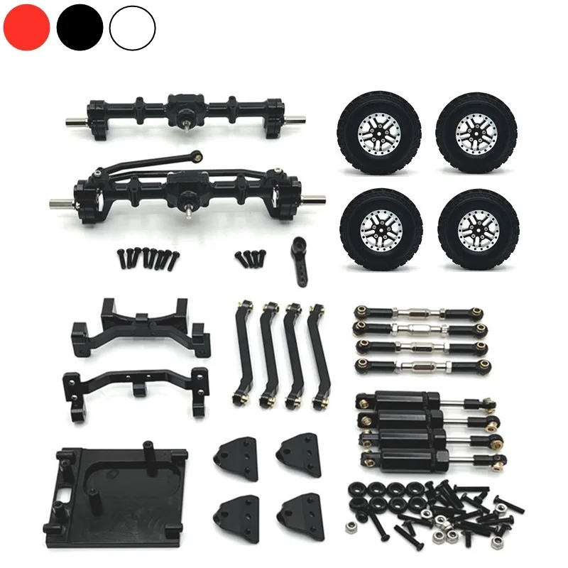 New MN99S Metal Front and Rear Portal Axle Chassis Link Rod Pull Rod Mount Shock Absorber Tire Set 1/12 RC Car Upgrade Parts
New MN99S Metal Front and Rear Portal Axle Chassis Link Rod Pull Rod Mount Shock Absorber Tire Set 1/12 RC Car Upgrade Parts