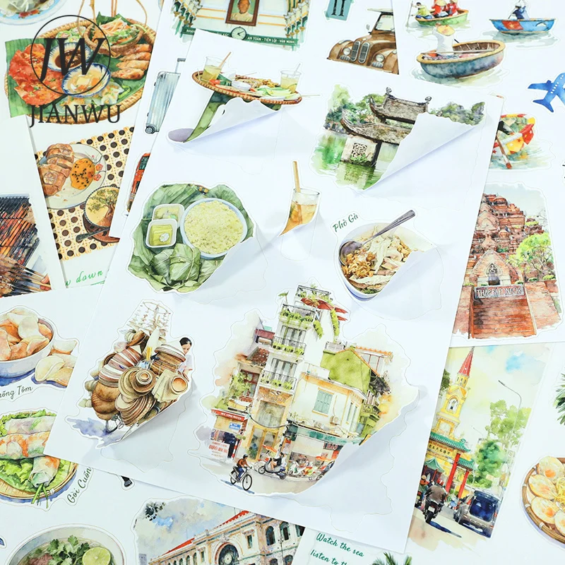 JIANWU 20 Sheets/book Vintage City Travel Character Landscape Material Collage Sticker Book Creative DIY Journal Stationery
JIANWU 20 Sheets/book Vintage City Travel Character Landscape Material Collage Sticker Book Creative DIY Journal Stationery