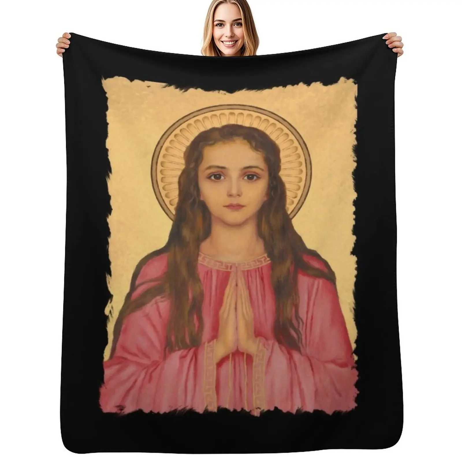 Saint Philomena of Rome Throw Blanket Fade Resistant Durable Throw Blanket
Saint Philomena of Rome Throw Blanket Fade Resistant Durable Throw Blanket