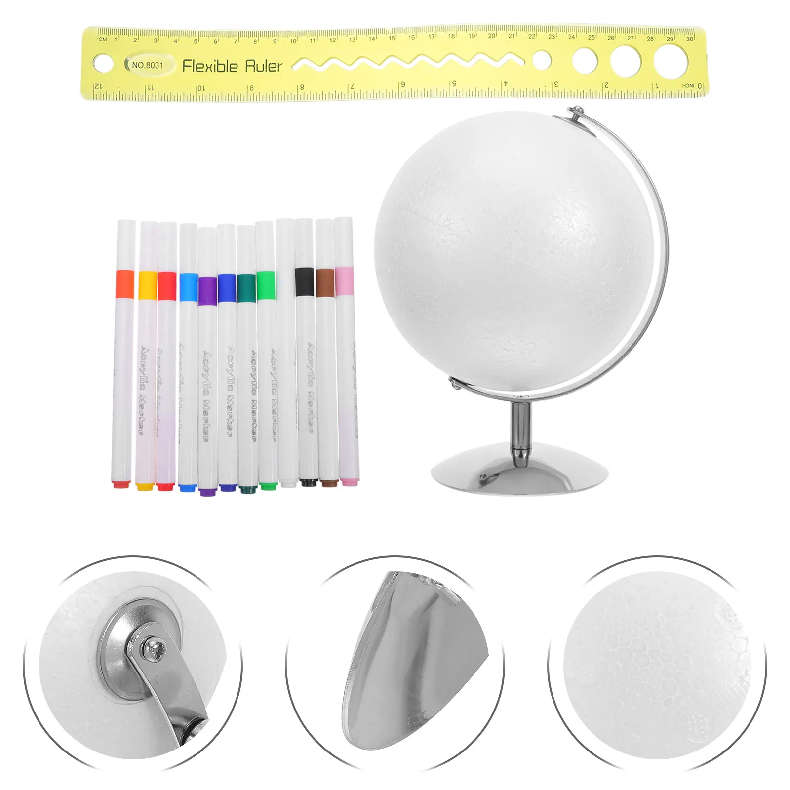 Набор для изготовления глобуса с подставкой, 15 см, заготовка для покраски, железное основание, набор для творчества и изучения географии для класса и дома
Набор для изготовления глобуса с подставкой, 15 см, заготовка для покраски, железное основание, набор для творчества и изучения географии для класса и дома