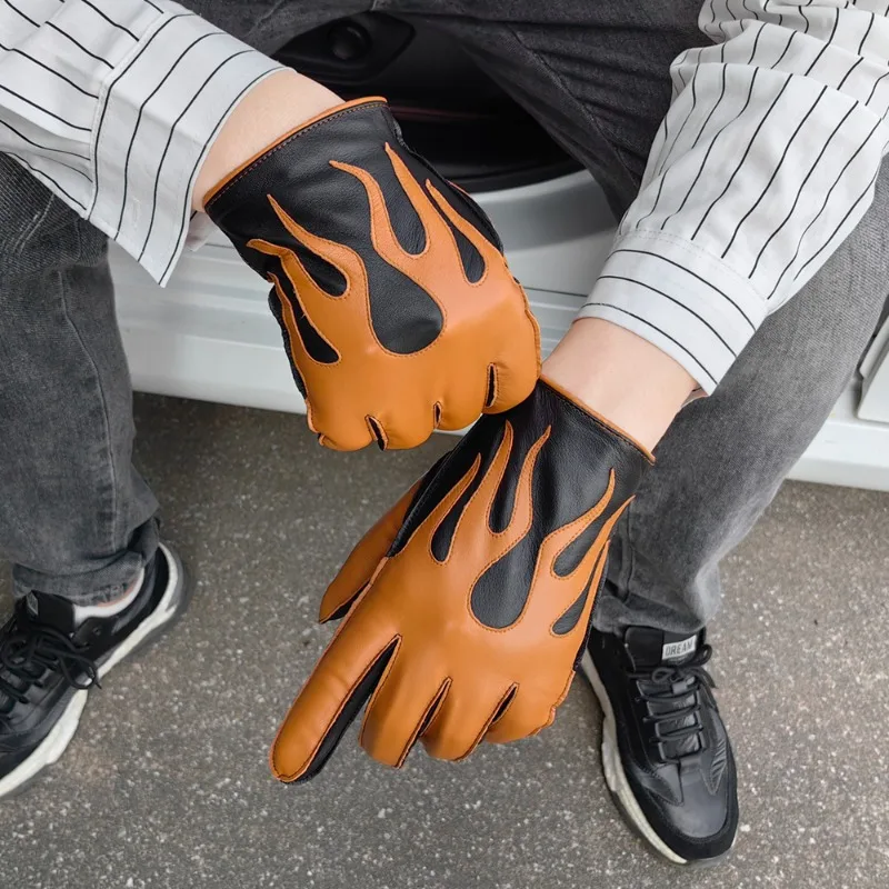 Goat Skin Genuine Leather Men's Gloves for Riding Motorcycles and Driving Cars Warm and Thick Winter Gloves for Men
Goat Skin Genuine Leather Men's Gloves for Riding Motorcycles and Driving Cars Warm and Thick Winter Gloves for Men