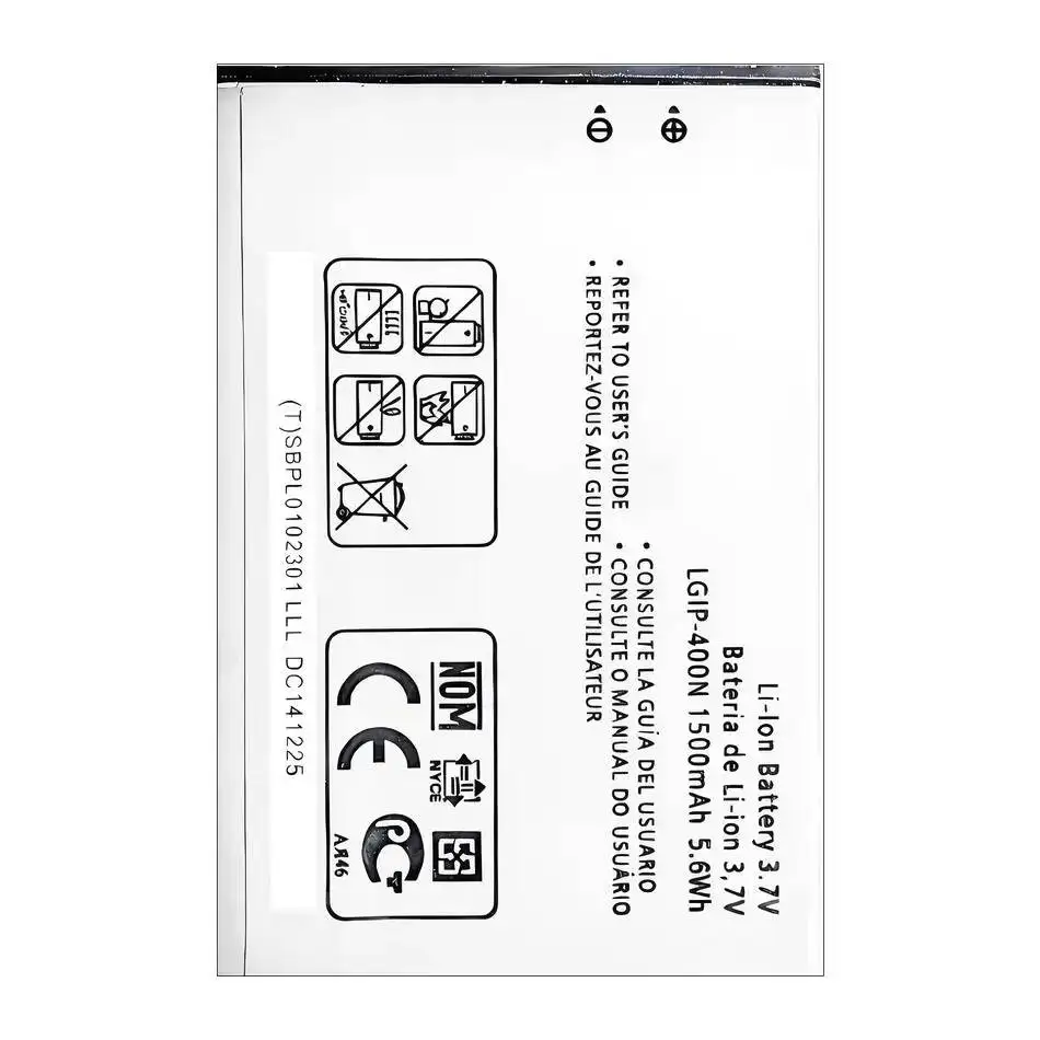 Аккумулятор LGIP-400N 1500 мАч для LG OPTIMUS M/C/U/V/T/S/1 VM670 LS670 MS690 P500 P509 P503 P520 GX200 GX300 GW620 GM750 GT540
Аккумулятор LGIP-400N 1500 мАч для LG OPTIMUS M/C/U/V/T/S/1 VM670 LS670 MS690 P500 P509 P503 P520 GX200 GX300 GW620 GM750 GT540