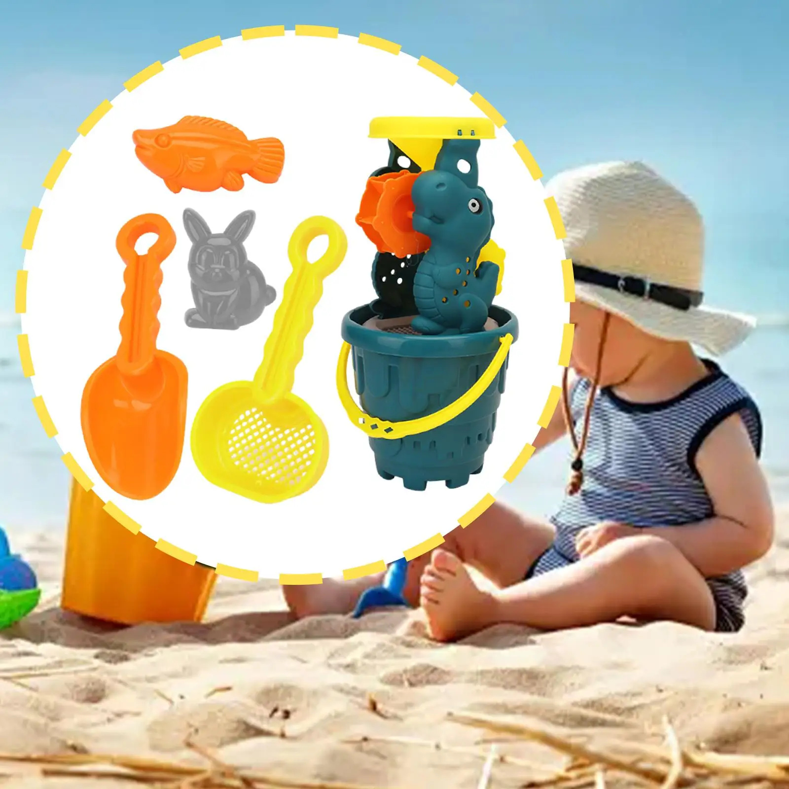 Kids Beach Toys Children Lightweight Birthday Gifts Portable Summer Outdoor Age 3-10 Bucket Shovel Sand Toys Sand Digging Tools
Kids Beach Toys Children Lightweight Birthday Gifts Portable Summer Outdoor Age 3-10 Bucket Shovel Sand Toys Sand Digging Tools