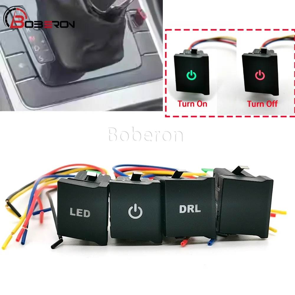 1 PC Car Switch Power ON Off LED DRL Fan Parking Radar Switch Button with Wire Accessories Fit for VW Passat B7 2011-2015
1 PC Car Switch Power ON Off LED DRL Fan Parking Radar Switch Button with Wire Accessories Fit for VW Passat B7 2011-2015