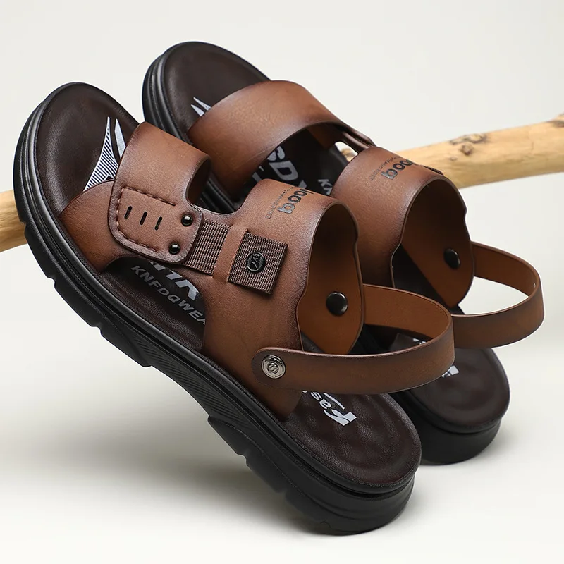 New Summer Men Leather Sandals Non-slip Mens Wading Aqua Shoes Quick Dry Slippers Outdoor Beach Shoes Male Casual Soft Half Drag
New Summer Men Leather Sandals Non-slip Mens Wading Aqua Shoes Quick Dry Slippers Outdoor Beach Shoes Male Casual Soft Half Drag