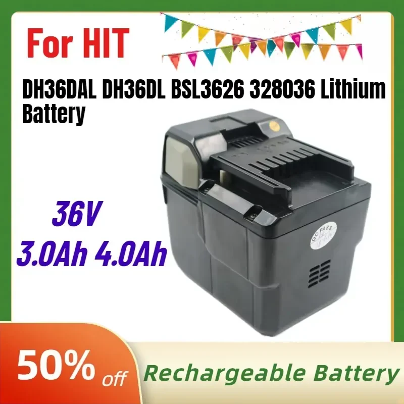 High-Quality 10S2P 36V 3.0Ah 4.0Ah Batteries for HIT DH36DAL DH36DL BSL3626 328036 Lithium Battery Power Rechargeable Battery
High-Quality 10S2P 36V 3.0Ah 4.0Ah Batteries for HIT DH36DAL DH36DL BSL3626 328036 Lithium Battery Power Rechargeable Battery