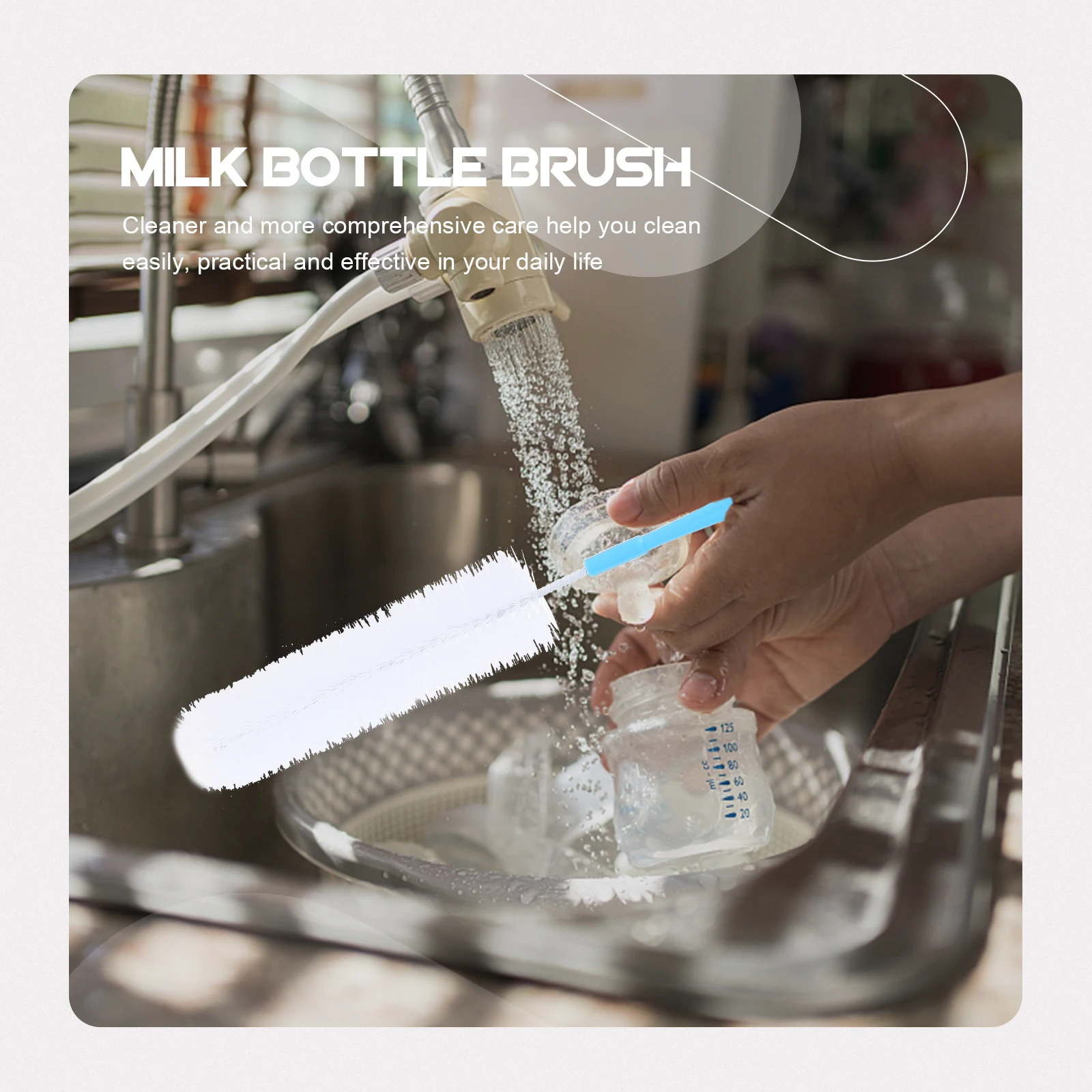 5pcs Bottle Brush for Cleaning Milk Kettle Blender Coffee Vacuum Cups Tableware PP Steel Wire Long Handle Stubborn Stain
5pcs Bottle Brush for Cleaning Milk Kettle Blender Coffee Vacuum Cups Tableware PP Steel Wire Long Handle Stubborn Stain