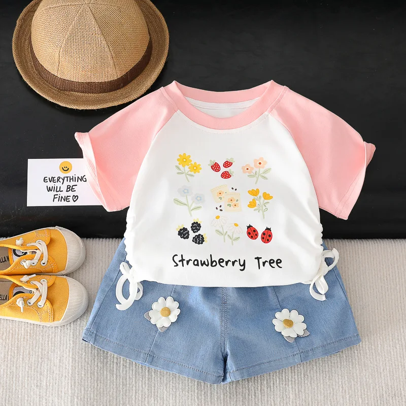 Summer Baby Girls Clothes 2Pcs Sets Print T-Shirt Top Pants Casual Sports Outfit Suit Kids Children Clothing Toddler Clothes
Summer Baby Girls Clothes 2Pcs Sets Print T-Shirt Top Pants Casual Sports Outfit Suit Kids Children Clothing Toddler Clothes