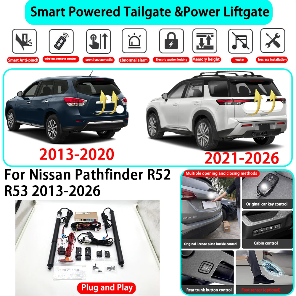 for Nissan Pathfinder R52 R53 2013-2026 OEM Smart Automatic Powered Tailgate Electric Power Tailgate Lift Kit Key Close
for Nissan Pathfinder R52 R53 2013-2026 OEM Smart Automatic Powered Tailgate Electric Power Tailgate Lift Kit Key Close