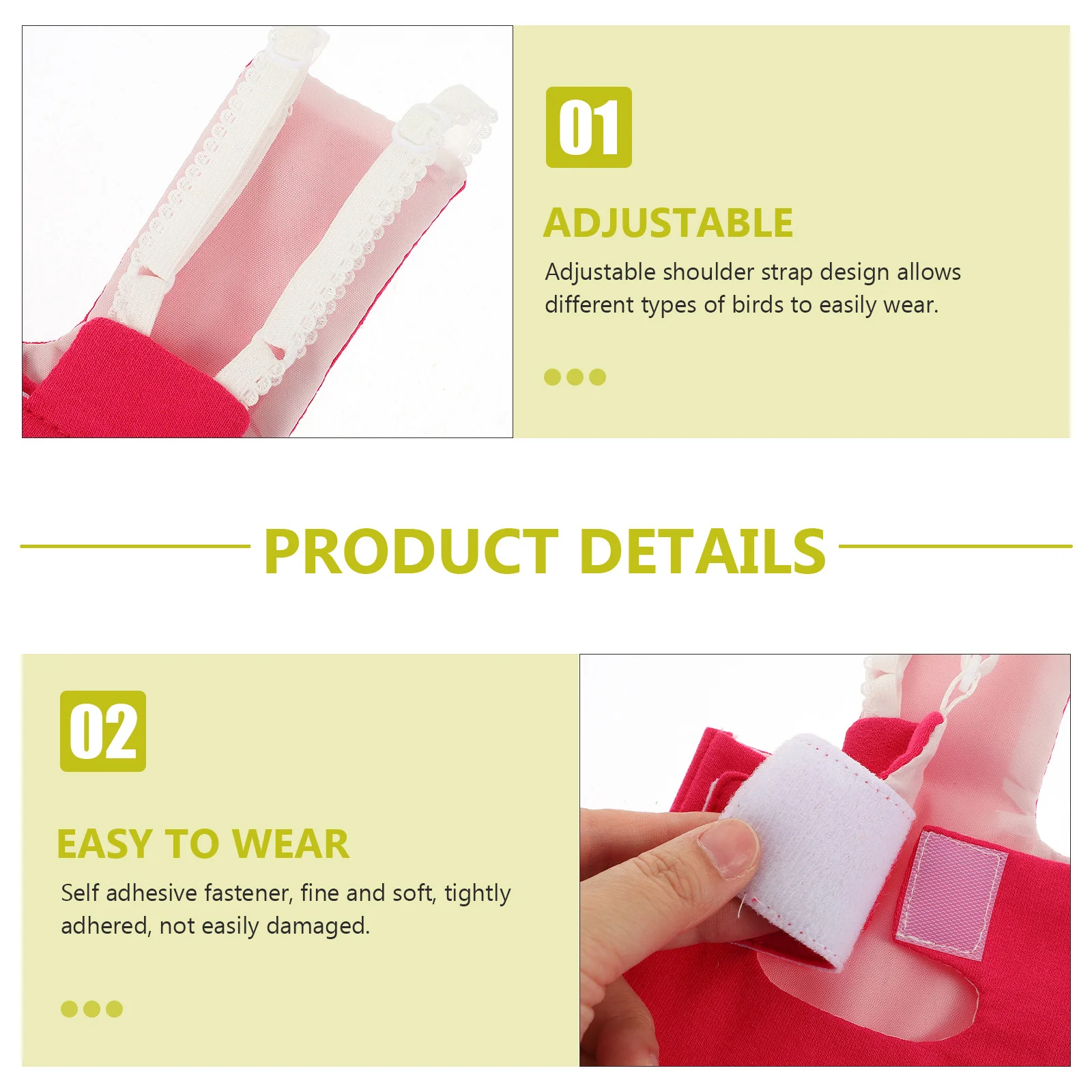 Decorative Parrot Diaper Flight Suit Adjustable Strap Comfortable Wear Premium Cotton Material Breathable Design Exquisite Color
Decorative Parrot Diaper Flight Suit Adjustable Strap Comfortable Wear Premium Cotton Material Breathable Design Exquisite Color