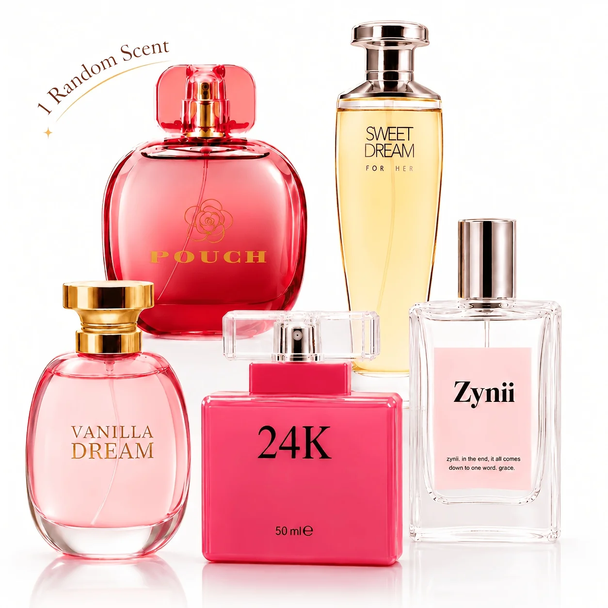1PACK 1.69oz Women'S Surprise Perfume, Random 1 Out of 5 Scents - Citrus, Woody, Floral And Fruity, Surprise Unboxing, Ideal Birthday Gift for Girlfriend
1PACK 1.69oz Women'S Surprise Perfume, Random 1 Out of 5 Scents - Citrus, Woody, Floral And Fruity, Surprise Unboxing, Ideal Birthday Gift for Girlfriend