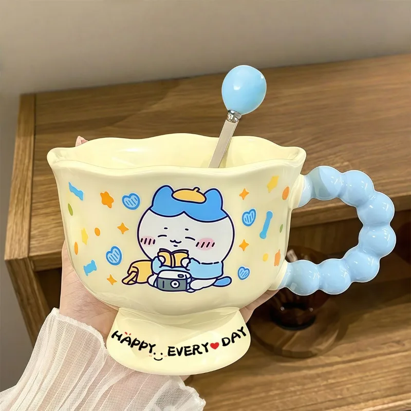 Popular anime chiikawa ceramic cup, cute cartoon hachiware painted mug, coffee cup, student birthday gift Christmas gift
Popular anime chiikawa ceramic cup, cute cartoon hachiware painted mug, coffee cup, student birthday gift Christmas gift