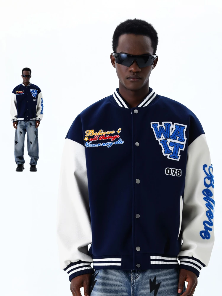 Loose Men's Flight Jaet Spring Trendy Embroidered Letter Casual Outerwear Couple's Baseball Vest Lightweight Polyester
Loose Men's Flight Jaet Spring Trendy Embroidered Letter Casual Outerwear Couple's Baseball Vest Lightweight Polyester