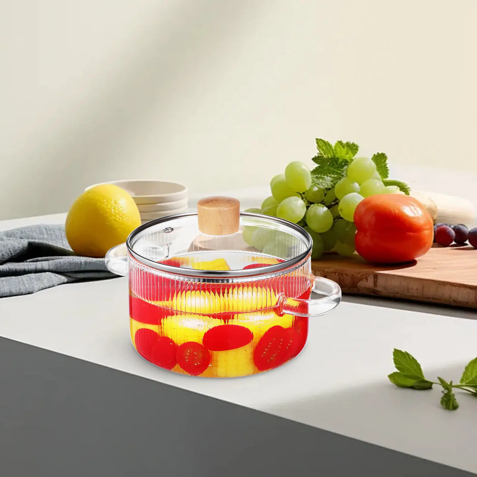 1.6L Stewing Pot Glass Simmer Pot Transparent Heat Resistant Kitchen Cookware for Soup Milk Porridge Cooking with Lid
1.6L Stewing Pot Glass Simmer Pot Transparent Heat Resistant Kitchen Cookware for Soup Milk Porridge Cooking with Lid