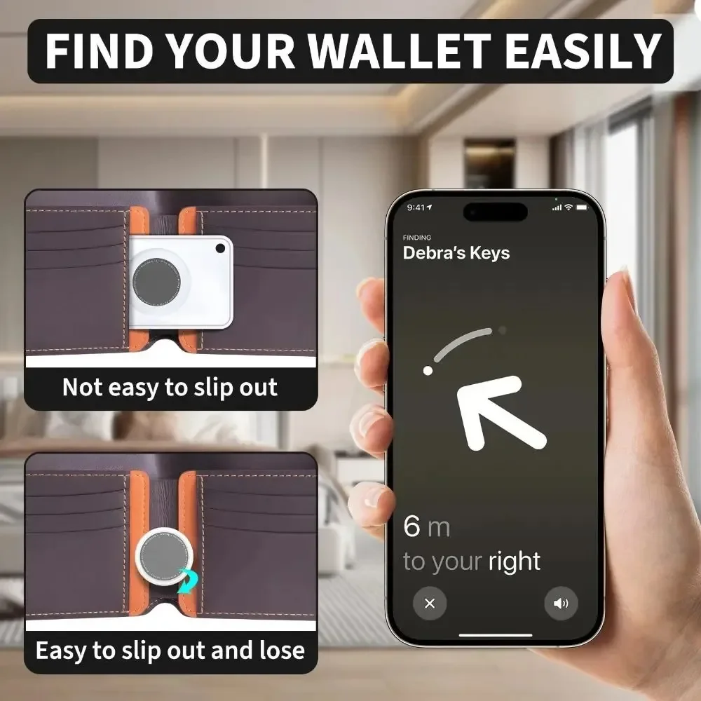 For Apple AirTag Tracking Device, Ultra-Thin All-Around Protective Sleeve Wallet Card Holder for Keys Purse Daily Use
For Apple AirTag Tracking Device, Ultra-Thin All-Around Protective Sleeve Wallet Card Holder for Keys Purse Daily Use