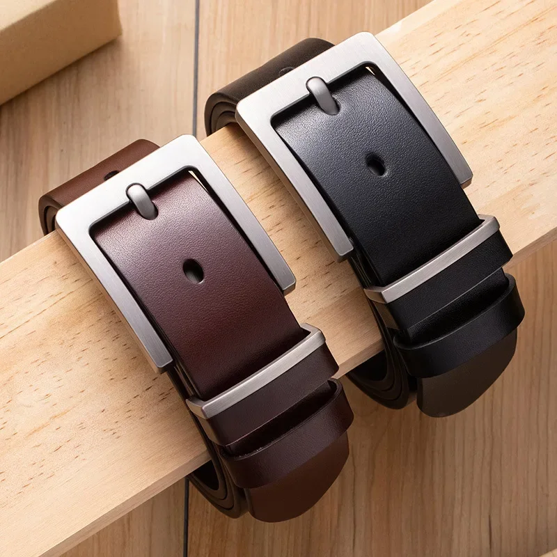 High-end first-layer cowhide men's belt, casual and versatile Korean version of jeans, genuine leather trendy men's belt
High-end first-layer cowhide men's belt, casual and versatile Korean version of jeans, genuine leather trendy men's belt