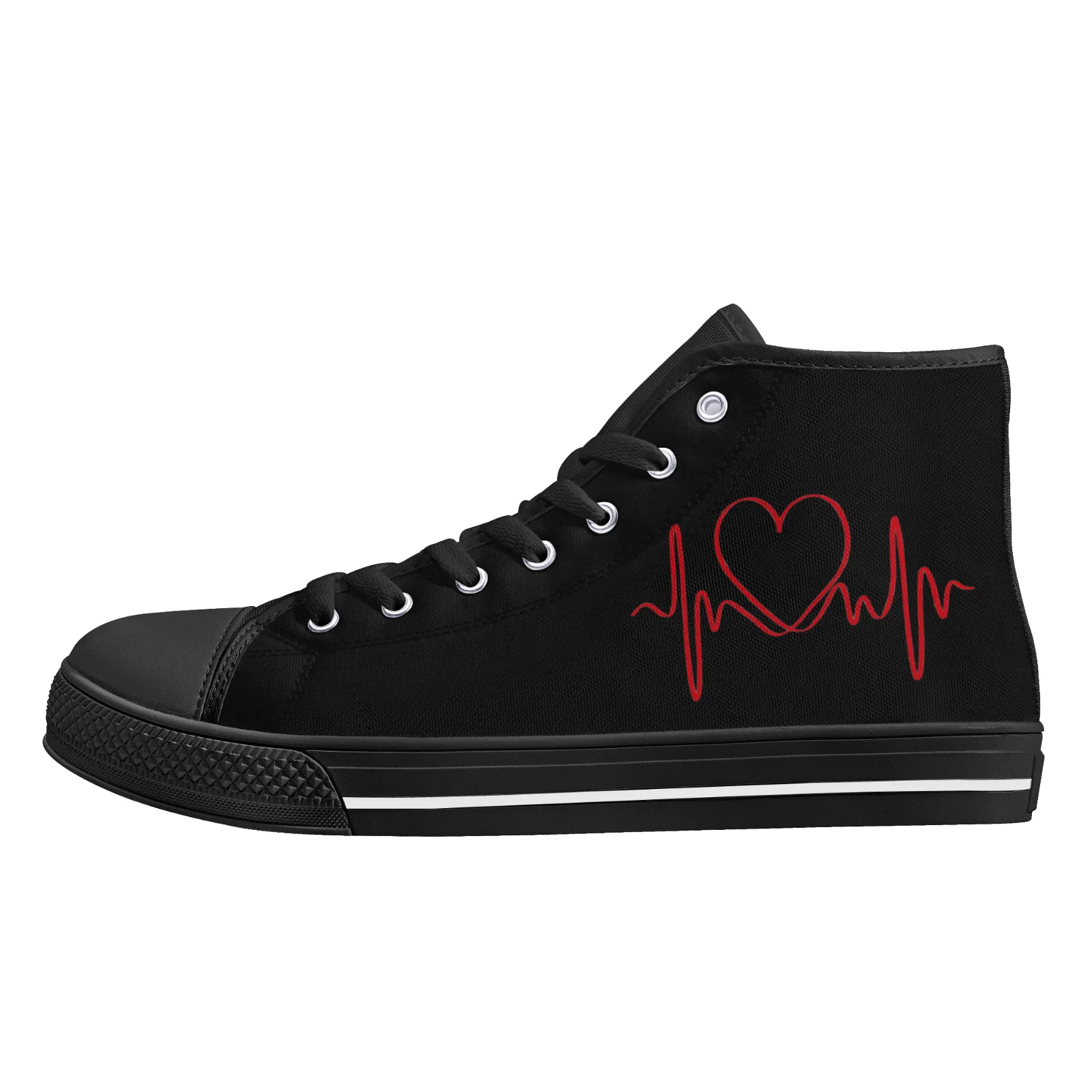 Custom Shoes Heart Beats Prints Women's Vulcanized Shoes Teenages Classic High Top Canvas Shoes Flats Sneakers Footwears
Custom Shoes Heart Beats Prints Women's Vulcanized Shoes Teenages Classic High Top Canvas Shoes Flats Sneakers Footwears