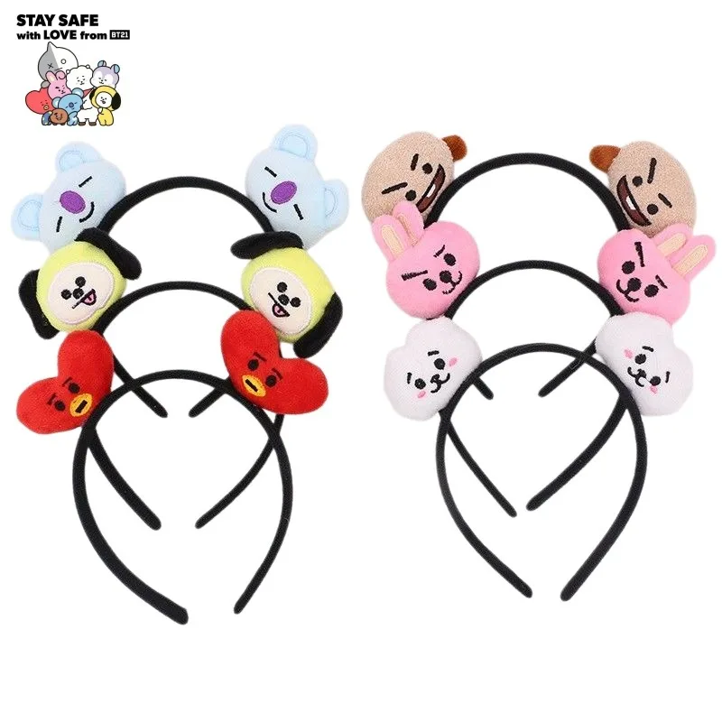 Плюшевая повязка на голову BT21 с милым мультяшным дизайном: Кукки, Тата, Коя, Рэй Джей, Шуки, Мэн, Чимми. Аксессуары для волос, сопутствующие товары, подарки, игрушки.
Плюшевая повязка на голову BT21 с милым мультяшным дизайном: Кукки, Тата, Коя, Рэй Джей, Шуки, Мэн, Чимми. Аксессуары для волос, сопутствующие товары, подарки, игрушки.