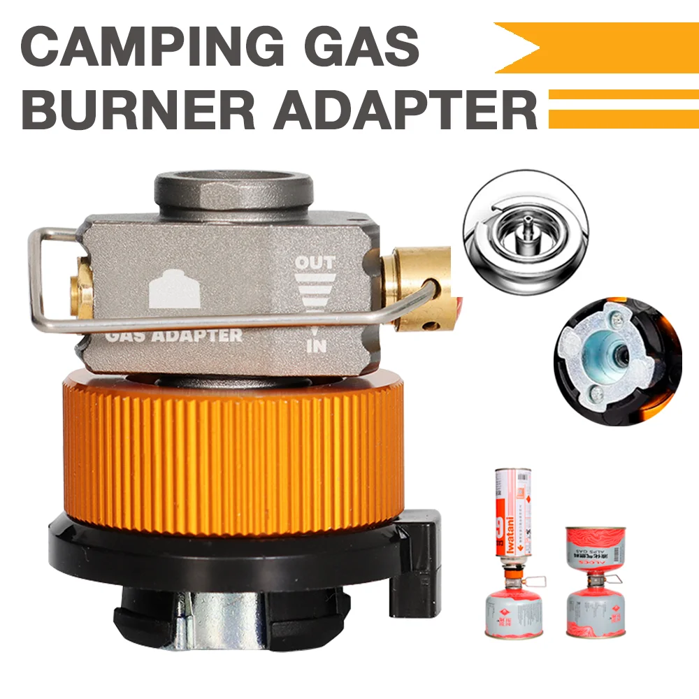 1 PC Portable Camping Gas Burner Adapter, Aluminum Alloy Gas Refill Adapter For Outdoor, Gas Converter with Adjustable Fuel Flow
1 PC Portable Camping Gas Burner Adapter, Aluminum Alloy Gas Refill Adapter For Outdoor, Gas Converter with Adjustable Fuel Flow