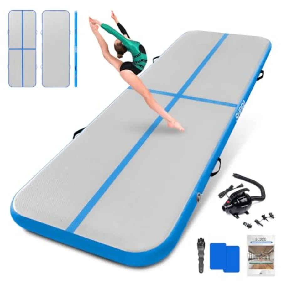 Gymnastics Air Mat for training tumbling yoga cheerleading parkour beach water home use; PVC material; blue; 4 thick inflatable
Gymnastics Air Mat for training tumbling yoga cheerleading parkour beach water home use; PVC material; blue; 4 thick inflatable
