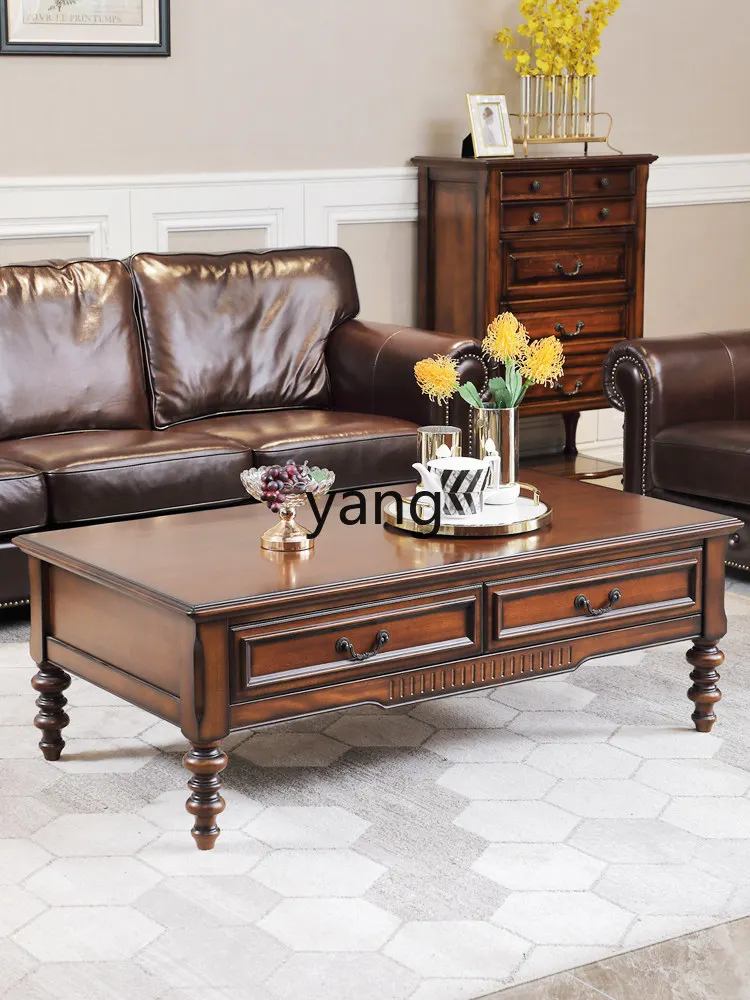 LH solid wood coffee table simple retro tea table rectangular living room furniture full set
LH solid wood coffee table simple retro tea table rectangular living room furniture full set