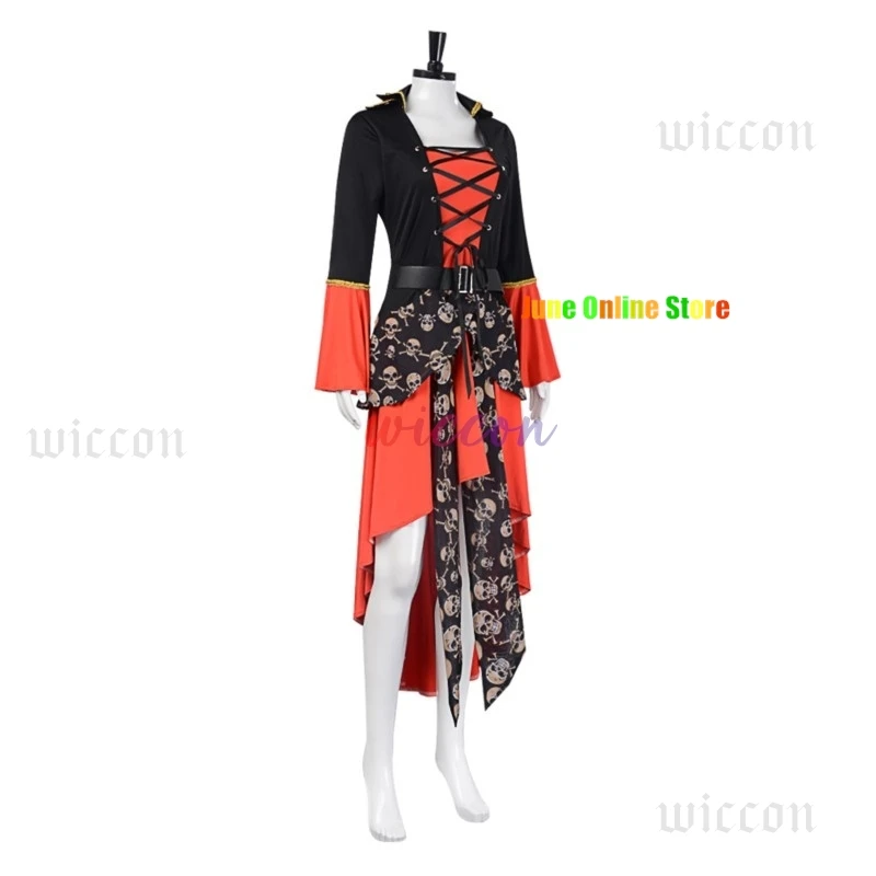 Gothic Caribbean Captain Pirate Dress Women Medieval Outfit Halloween Masquerade Role Play Fancy Cosplay Suit
Gothic Caribbean Captain Pirate Dress Women Medieval Outfit Halloween Masquerade Role Play Fancy Cosplay Suit