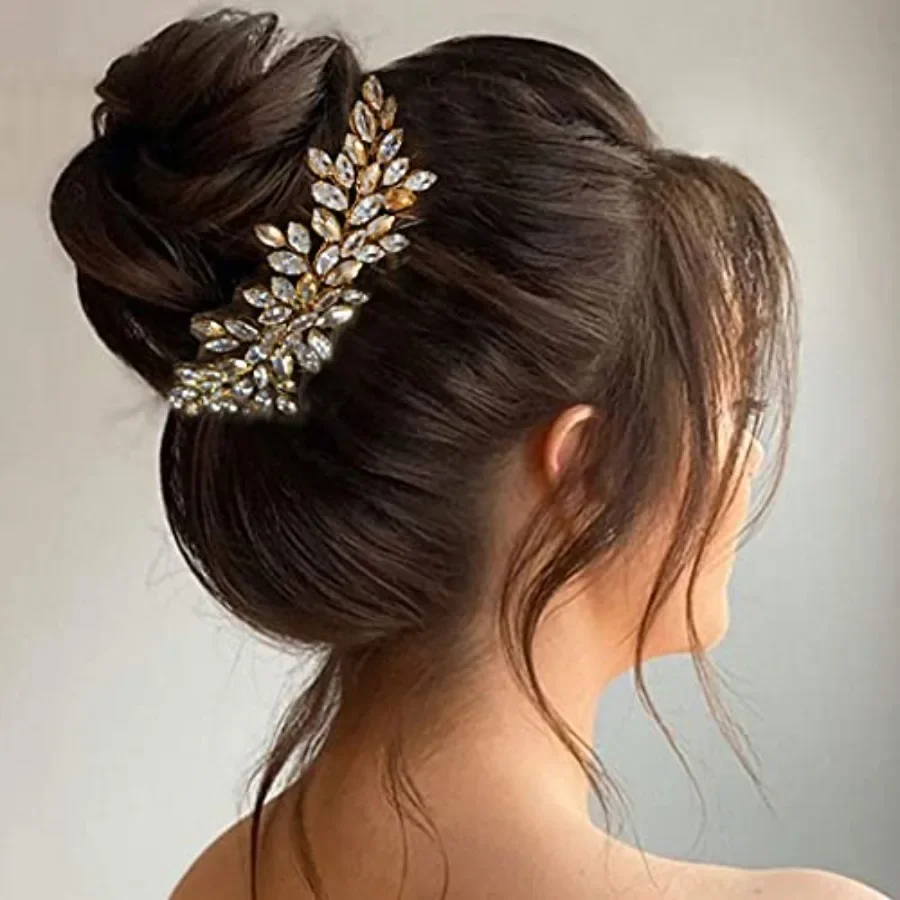 Bride Crystal Wedding Hair Vine Gold Rhinestone Hair Piece Bridal Headpiece Hair Accessories for Women 2 Gold
Bride Crystal Wedding Hair Vine Gold Rhinestone Hair Piece Bridal Headpiece Hair Accessories for Women 2 Gold