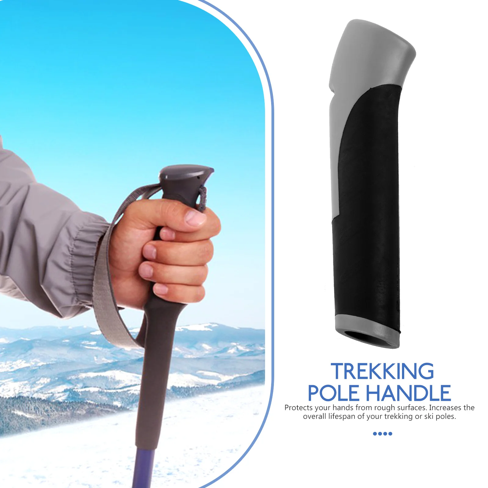 Trekking Pole Handle Hiking Stick Cane Grip Replacement Poles Sticks Plastic Outdoor
Trekking Pole Handle Hiking Stick Cane Grip Replacement Poles Sticks Plastic Outdoor
