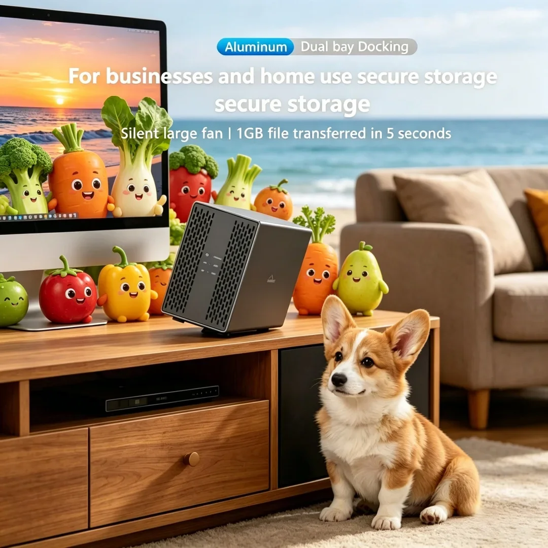 Recherché Dual Bay Shell Heat Dissipation 3.5 USB 3.0 External Type C Dual Hard Drive Enclosure Noble SATA Array Box Solid HDD
Recherché Dual Bay Shell Heat Dissipation 3.5 USB 3.0 External Type C Dual Hard Drive Enclosure Noble SATA Array Box Solid HDD