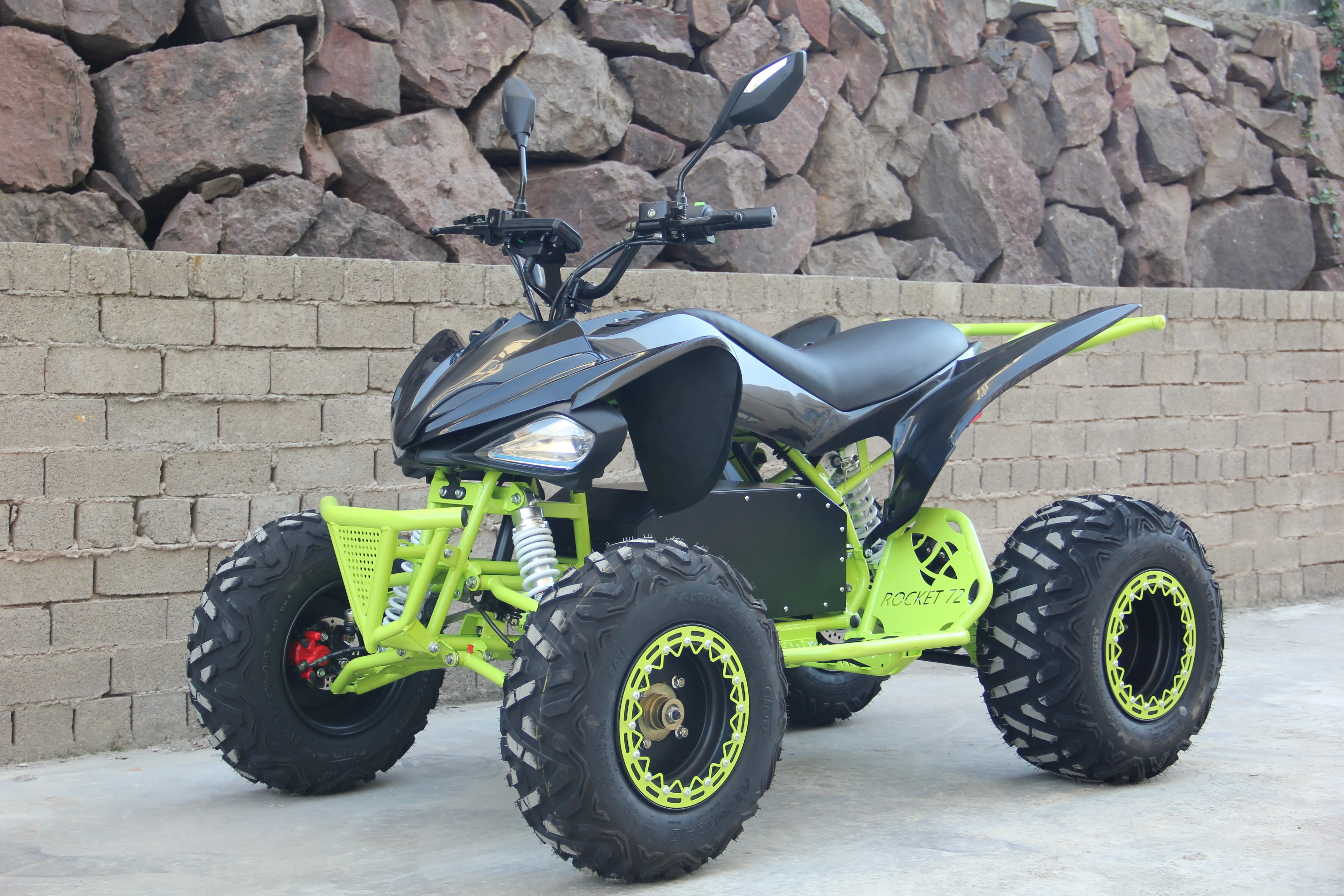 Electric ATV with 1800W 72V Powerful Motor Double a Swing Arm Suspension Hydraulic Disc Brakes
Electric ATV with 1800W 72V Powerful Motor Double a Swing Arm Suspension Hydraulic Disc Brakes