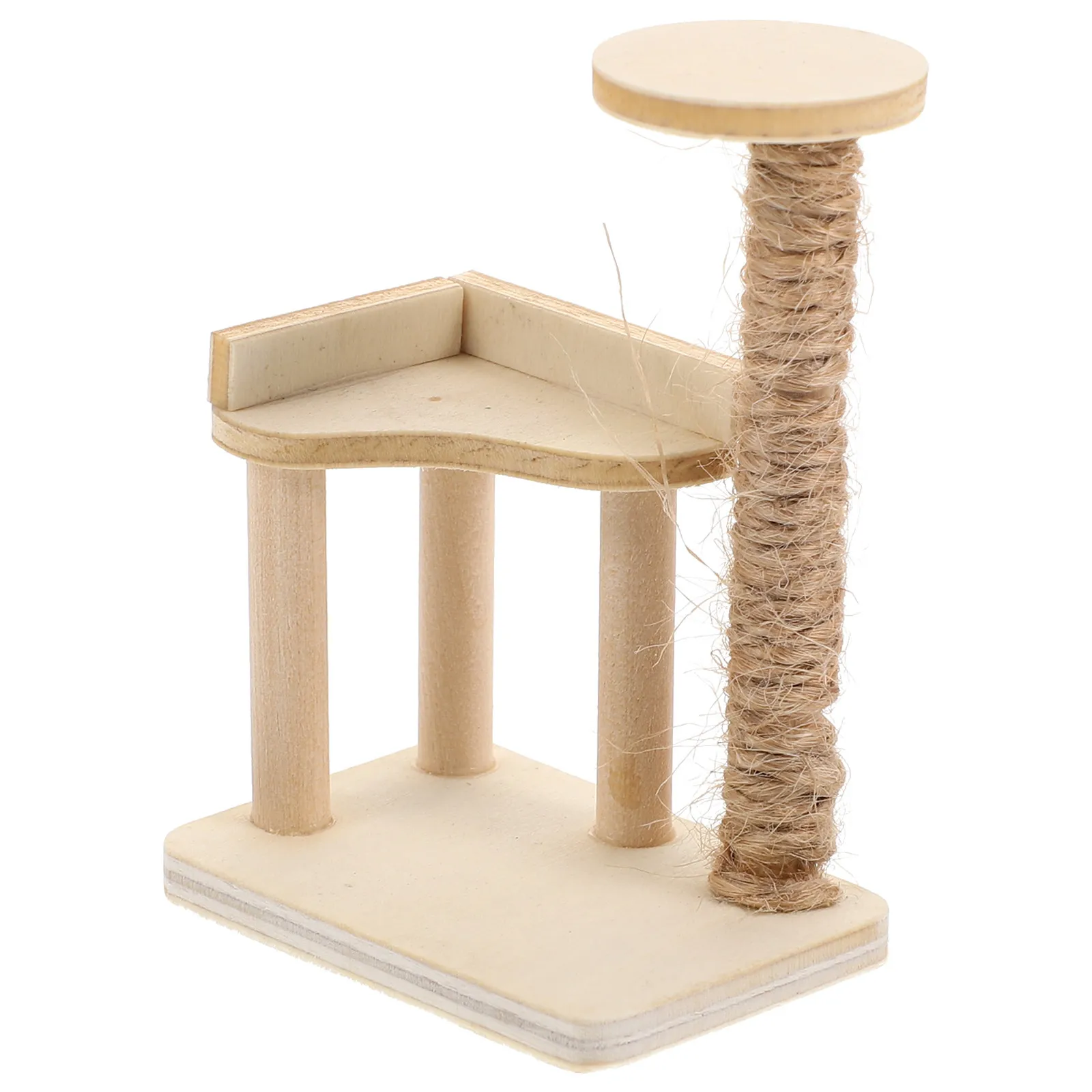 Wooden Mini Cat Tower Ornament for Dollhouse Decoration 1:12 Scale Small Size Smooth Surface Kids Creative Play Desktop Display
Wooden Mini Cat Tower Ornament for Dollhouse Decoration 1:12 Scale Small Size Smooth Surface Kids Creative Play Desktop Display