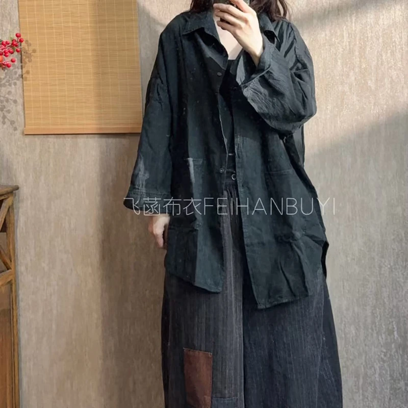 Новое поступление 202, весна/осень, свободная блузка с отложным воротником и длинными рукавами, повседневная хлопково-льняная женская рубашка хорошего качества F74
Новое поступление 202, весна/осень, свободная блузка с отложным воротником и длинными рукавами, повседневная хлопково-льняная женская рубашка хорошего качества F74