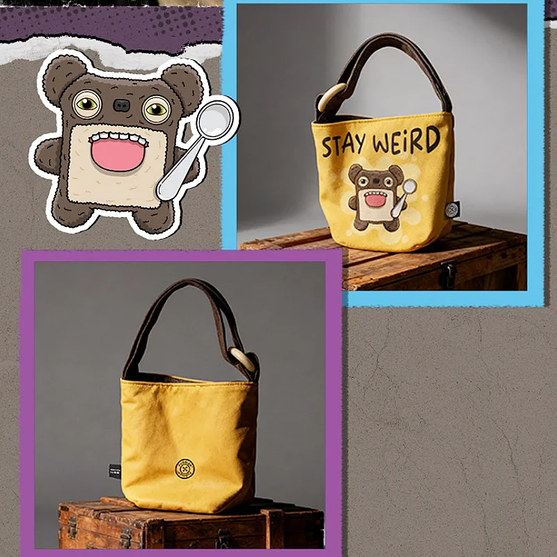 Fuggler Official Authentic Yellow Canvas Bucket Bag Funny Ugly Monster Bear Fashion Handbag Toy Peripheral For Lovers
Fuggler Official Authentic Yellow Canvas Bucket Bag Funny Ugly Monster Bear Fashion Handbag Toy Peripheral For Lovers
