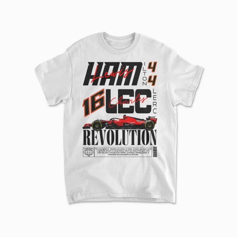 Racing Team Apparel Sourcing Products Hamilton Leclerc Inspired T-Shirts Formula 16 Merchandise Unisex T-Shirts
Racing Team Apparel Sourcing Products Hamilton Leclerc Inspired T-Shirts Formula 16 Merchandise Unisex T-Shirts