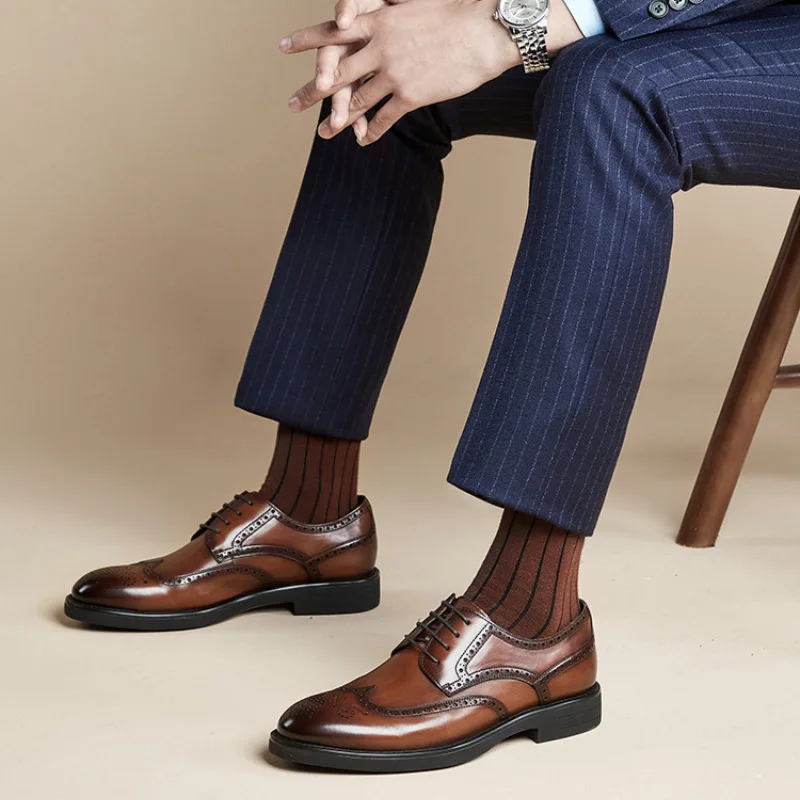 Brand new Handcrafted Mens Oxford Shoes Genuine Calfskin Leather Brogue Dress Shoes Classic Business Formal Shoes Man
Brand new Handcrafted Mens Oxford Shoes Genuine Calfskin Leather Brogue Dress Shoes Classic Business Formal Shoes Man